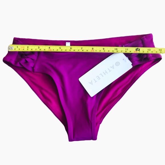 Athleta ADRIATA Fuchsia MidRise Bikini Swim Bottom - Picture 2 of 9